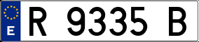 Trailer License Plate